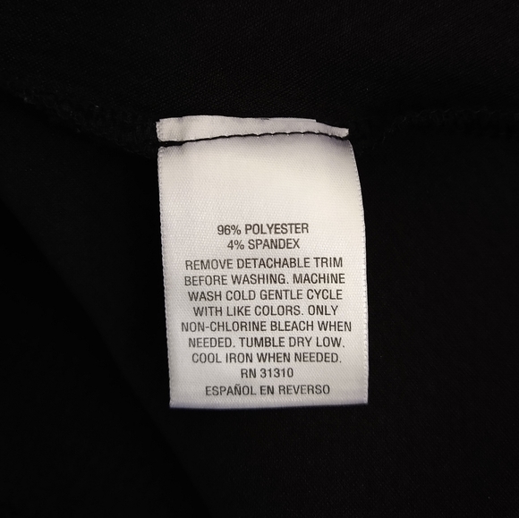 Thalia Sodi Sleeveless Top Black Solid &  Detachable Gold Silver Necklace Chain - Picture 7 of 12